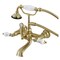 Kingston Brass AE555T7 7-Inch Wall Mount Tub Faucet with Hand Shower, Brushed Brass AE555T7 - alternate 1